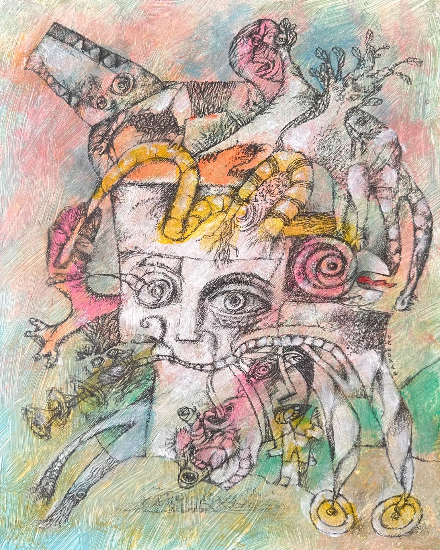 Chalkface · 2024 · 24×30 cm