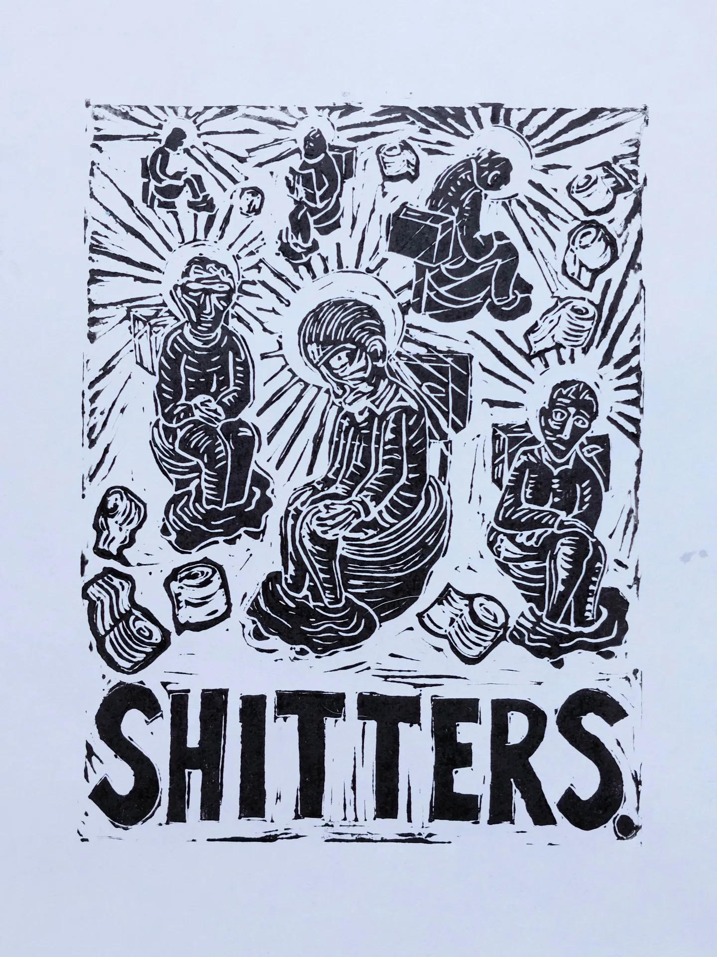 Shitters. · 2022 · 15×20 cm