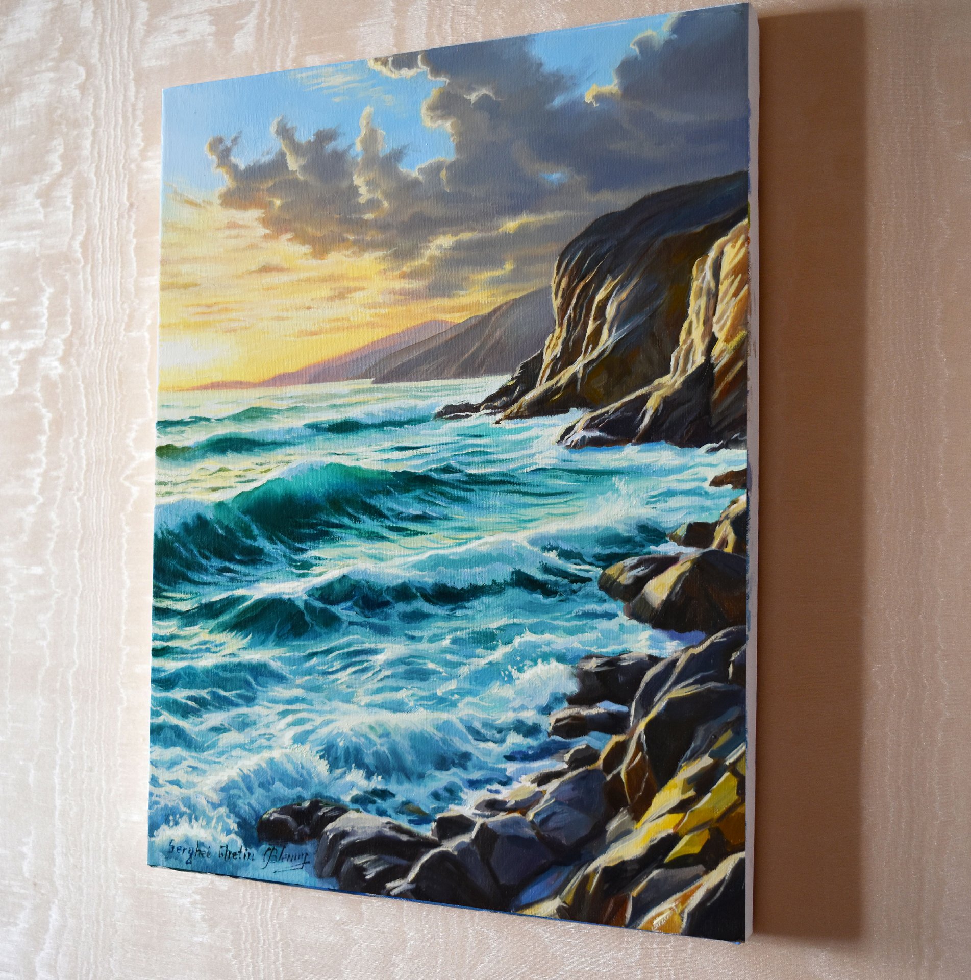 The evening ocean