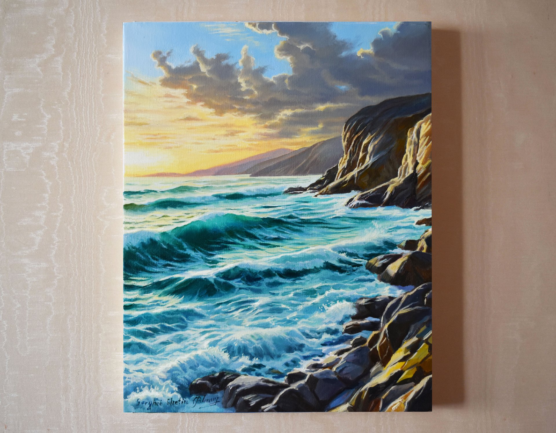 The evening ocean