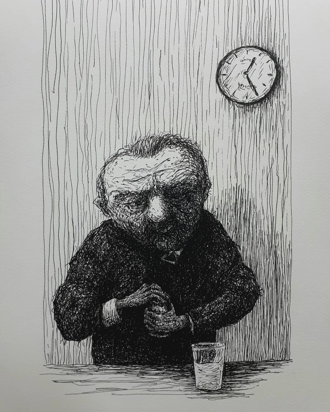 Old Man Opening A Can