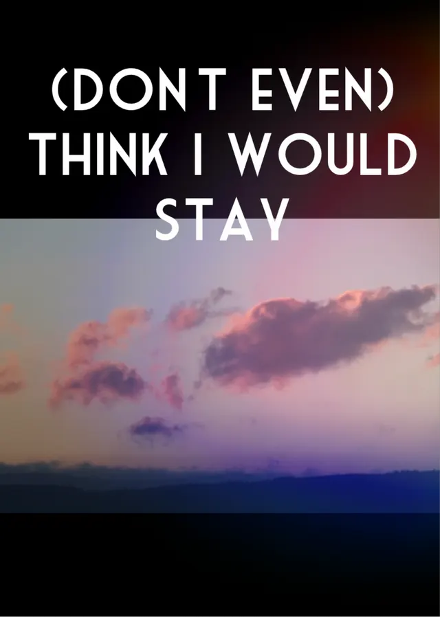 I could !
