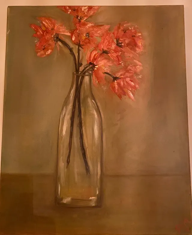 Flower in a bottle