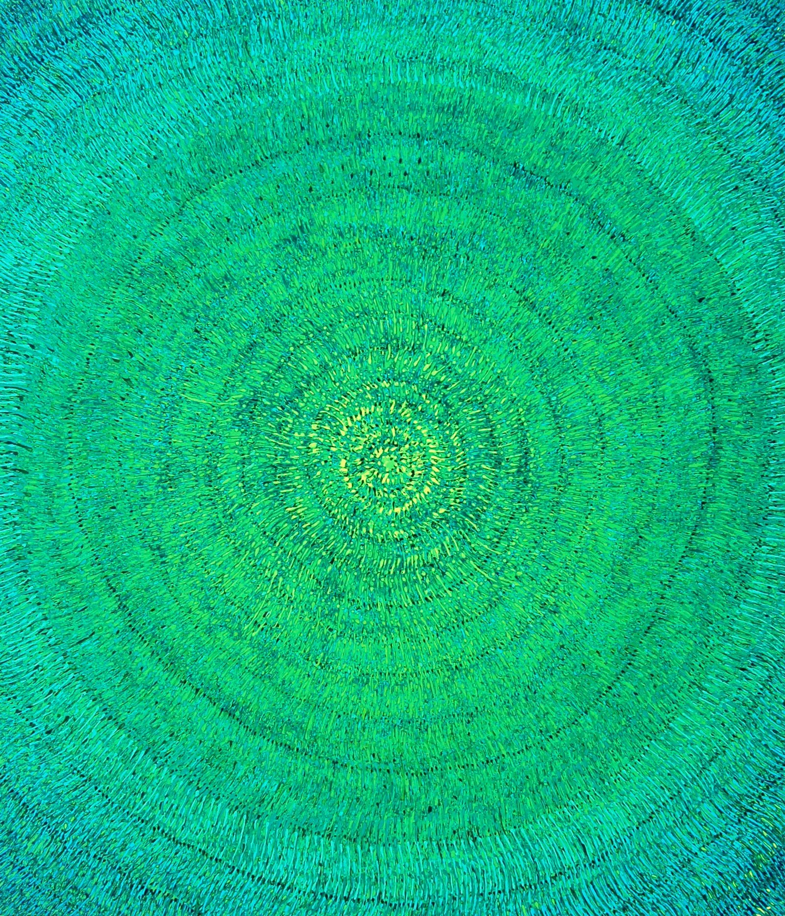 "From the Deep, Seeing the Sun" · 2018 · 130×150 cm