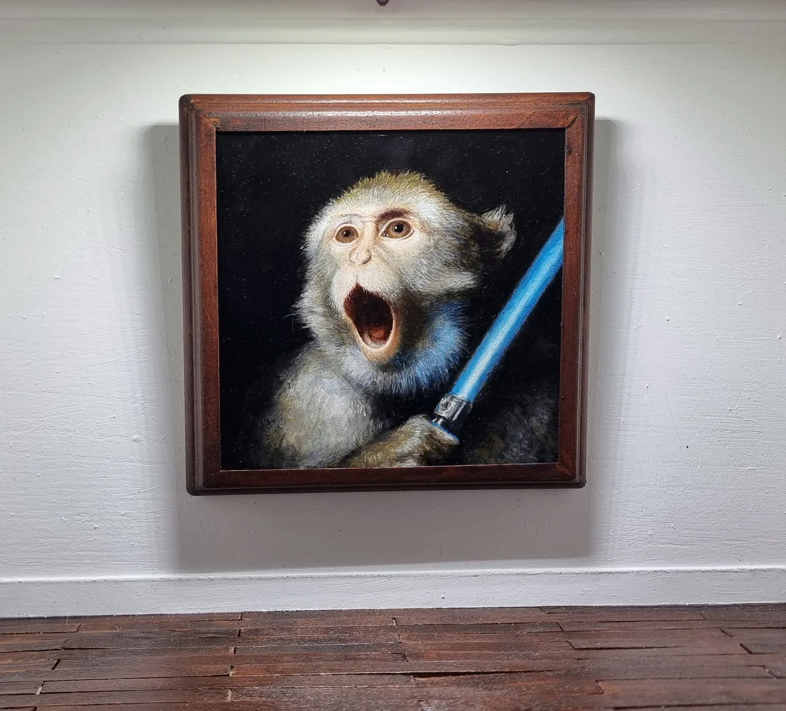 Rapacious Pug — Paschal Lawton, oil, acrylic, wood, card — 3