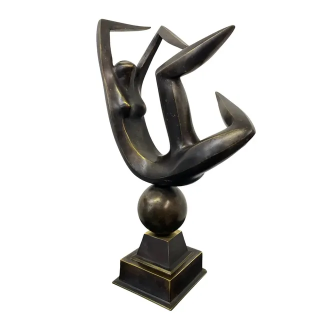 "Levitation" Contemporary Abstract Bronze Sculpture