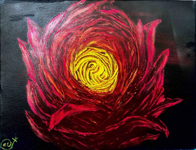 Rise of the Golden Rose Galaxy