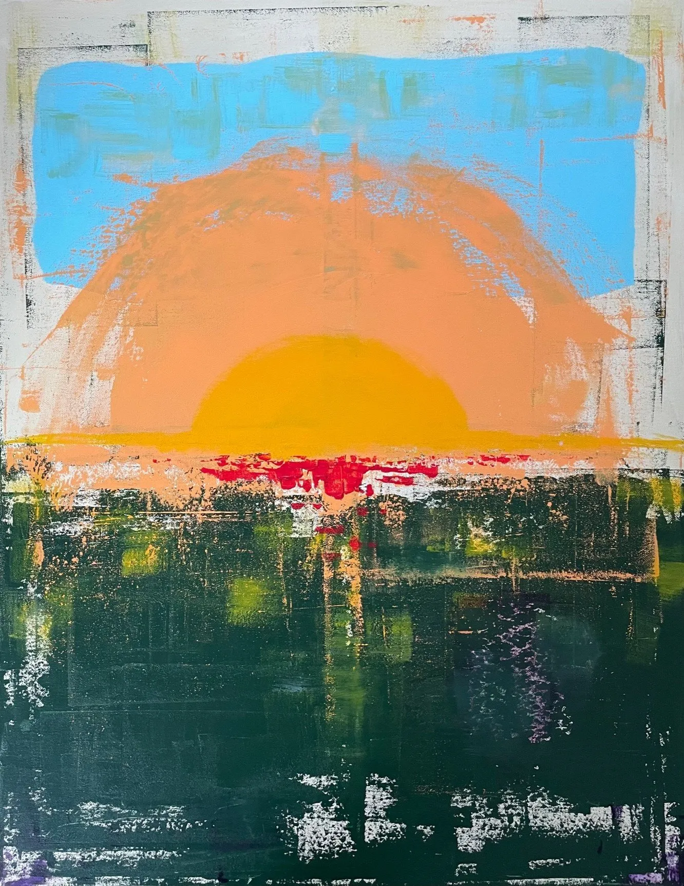 Sunset · 2022 · 70×90 cm