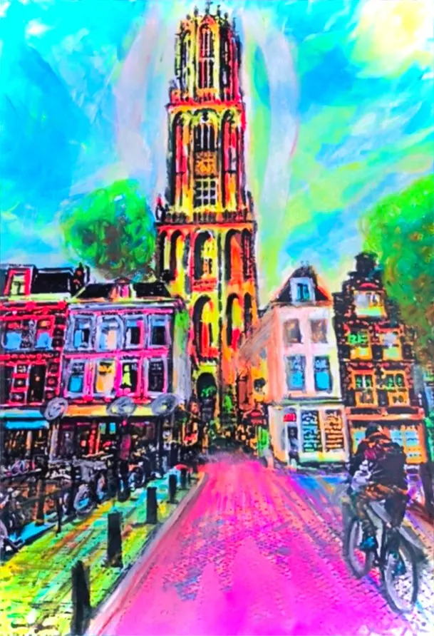 Utrecht postcard & poster series IX | Vanaf de Zadelstraat naar de Dom