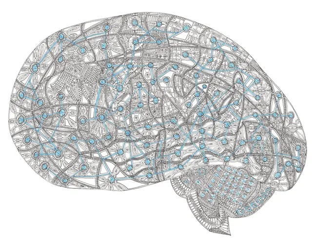 BRAINS 2019 A3 Rotring drawing Giclée  Artprint