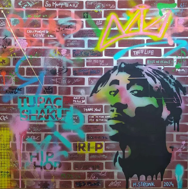 TUPAC SHAKUR THUG LIFE MURAL