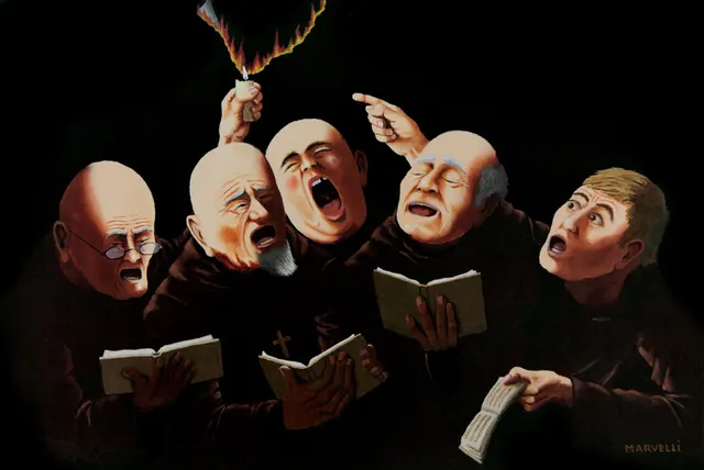 Chanting their prayers