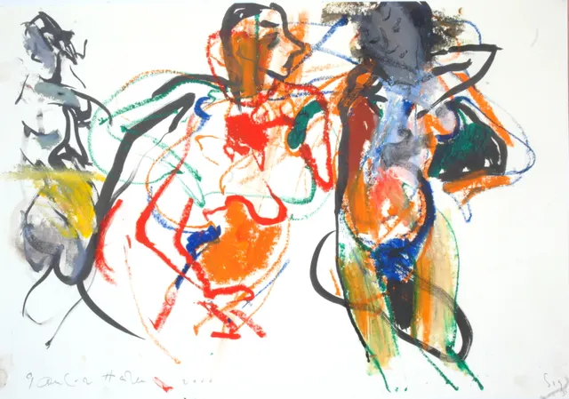 Oil ink on paper
