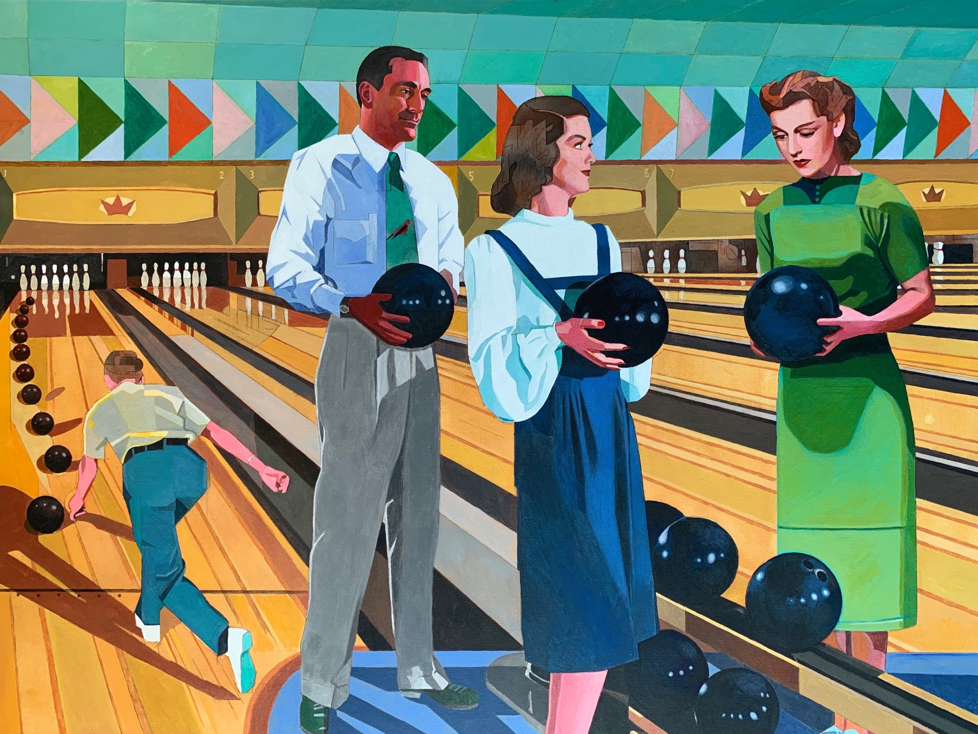 Bowling painting