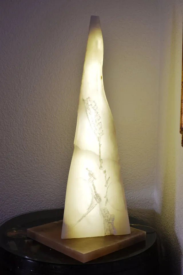 Alabaster pyramid