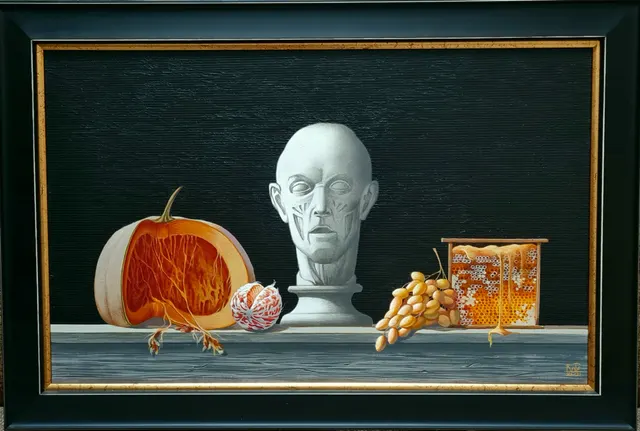 Still life with orange