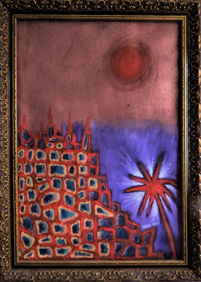 Babylon city + sun