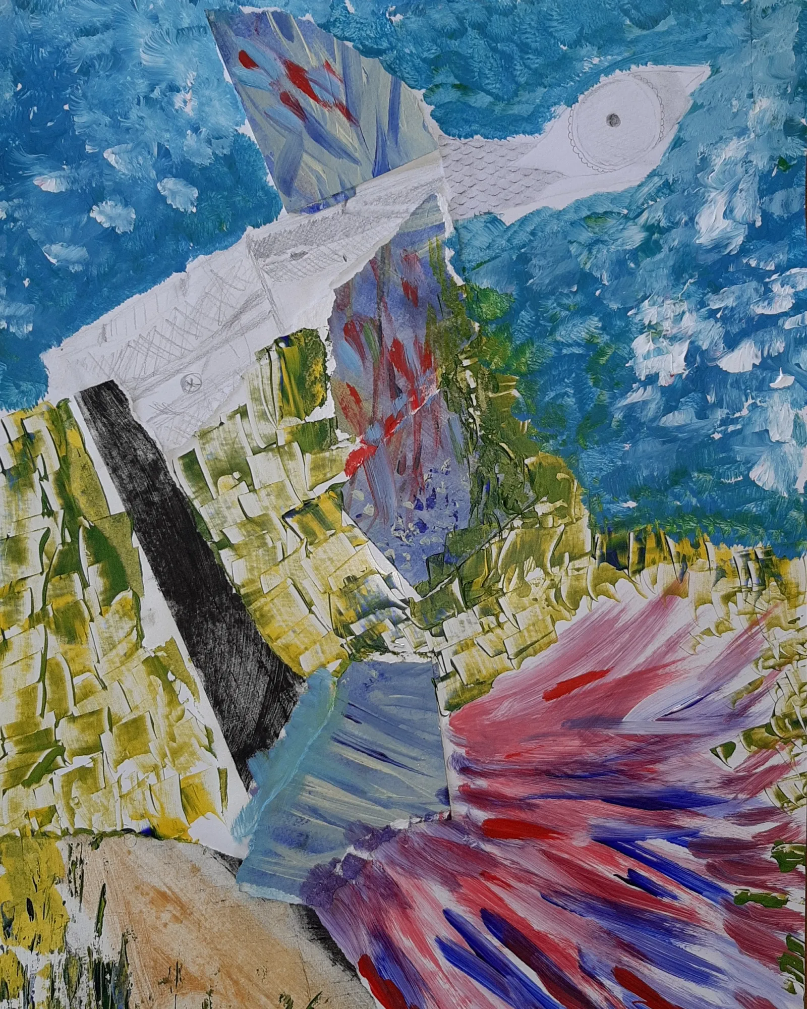 Frottage de Feu · 2021 · 51.5×36 cm