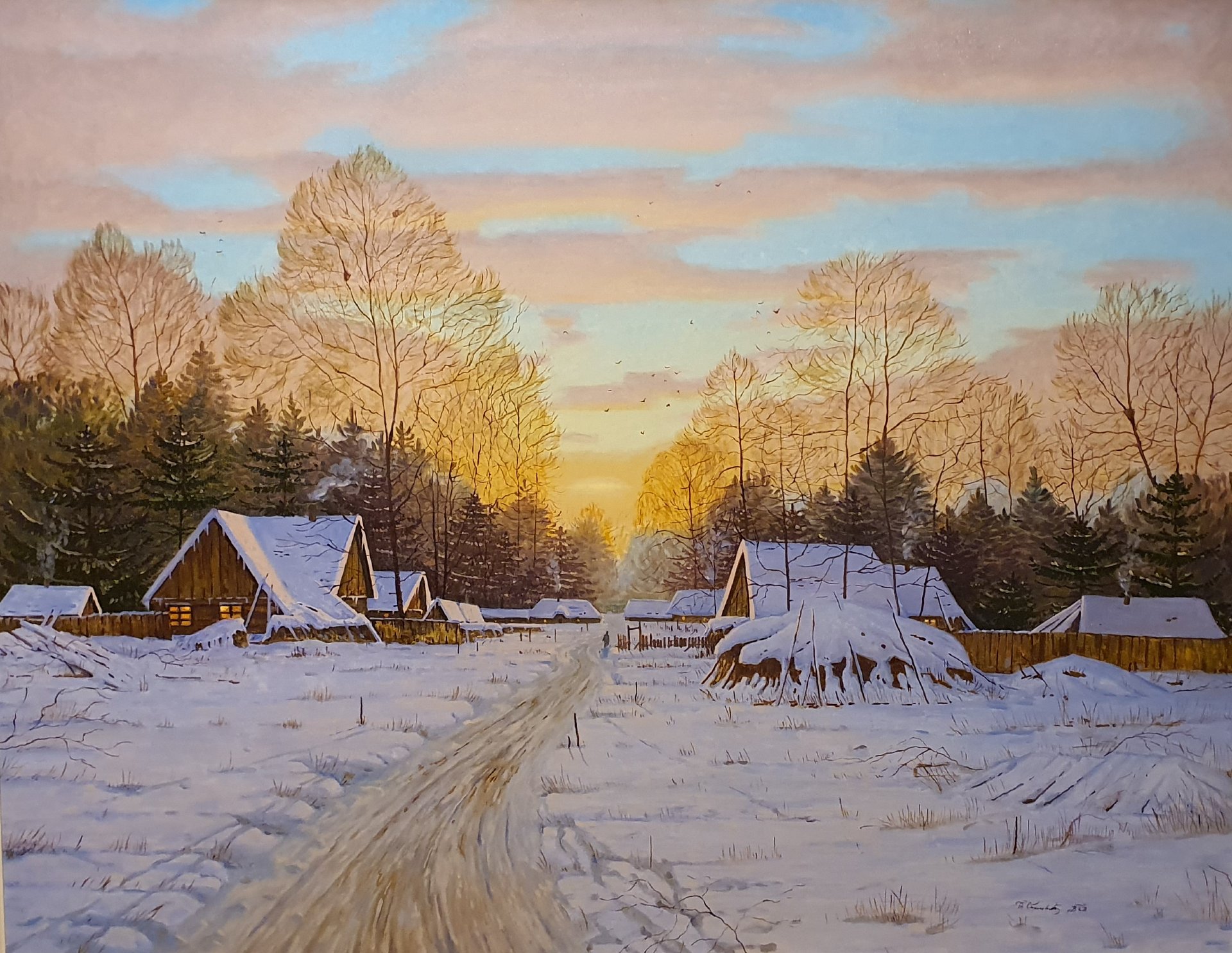 Winter sunset