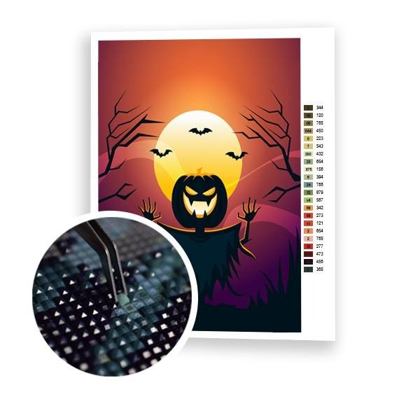 Enchanting Halloween-themed With The Help Of Diamond Painting Collection
