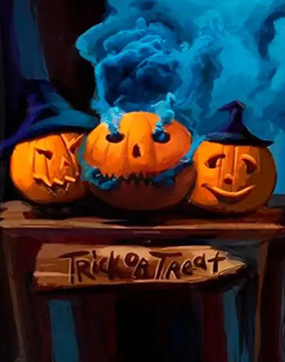 Enchanting Halloween-themed With The Help Of  Diamond Painting Collection