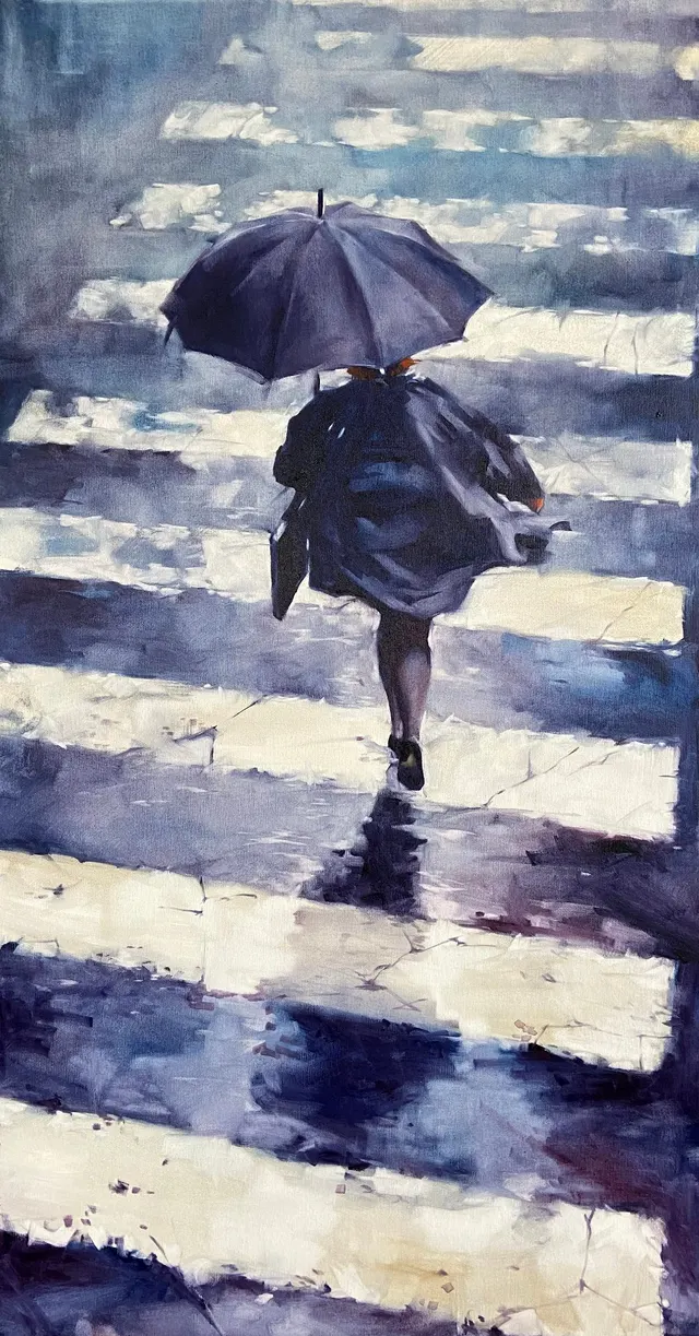 Rainy city.