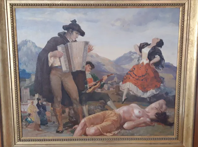 Folcloric scene / dancing gaitano girl