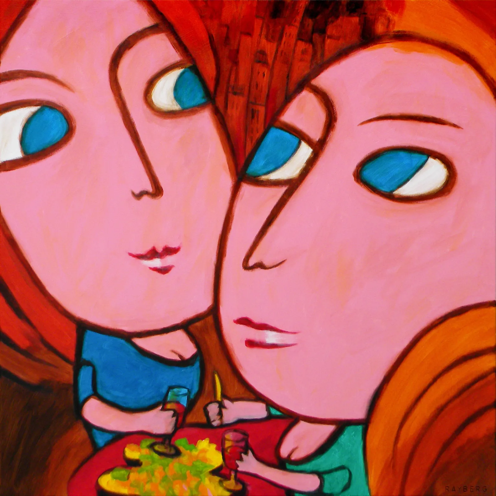 Two Women in New York · 2010 · 100×100 cm