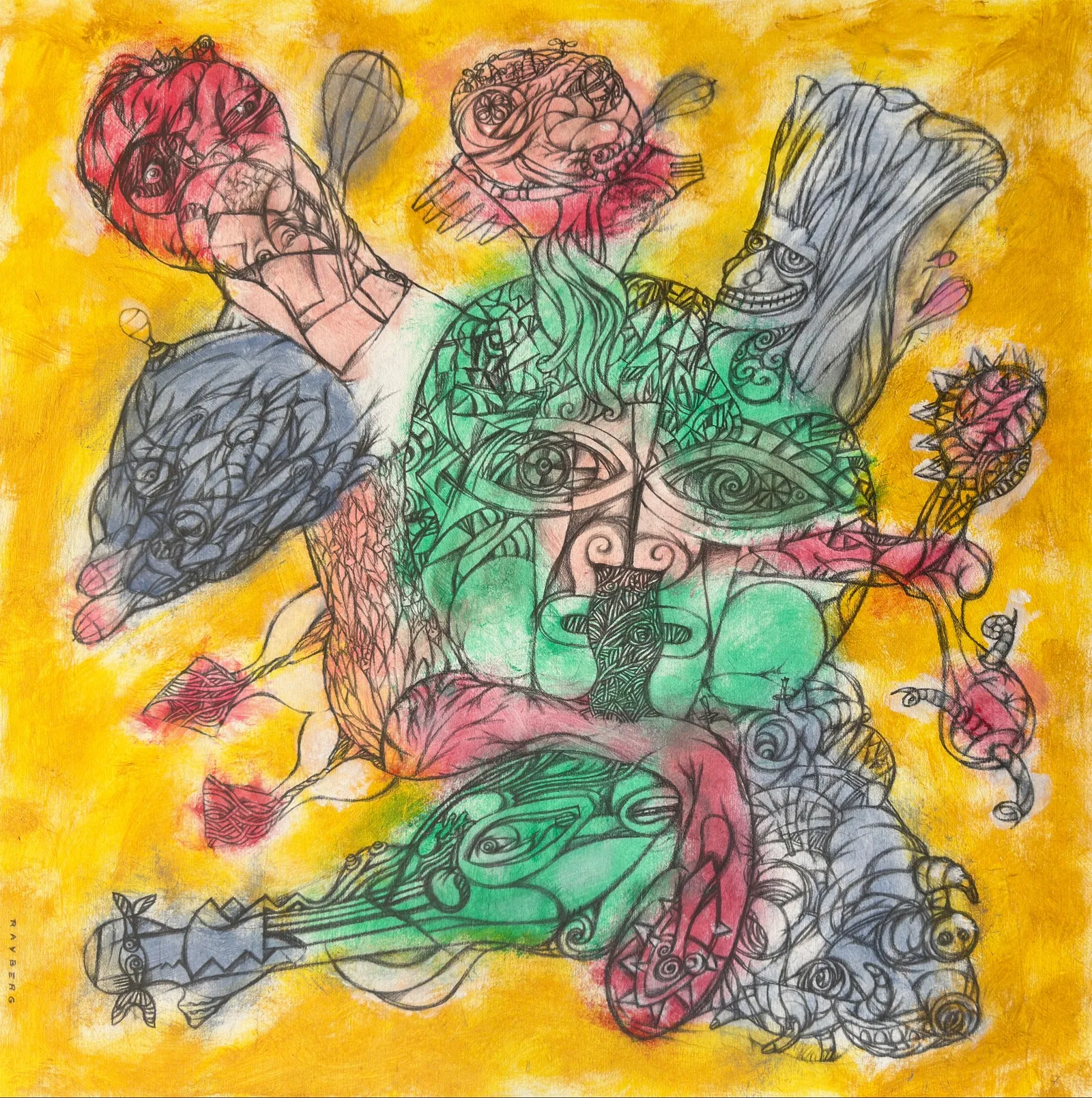 Mixed Emotions · 2024 · 50×50 cm