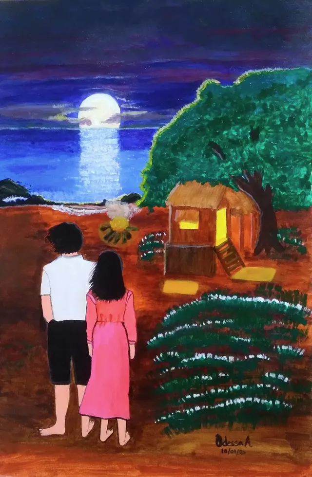 Couple Under The Moonlight