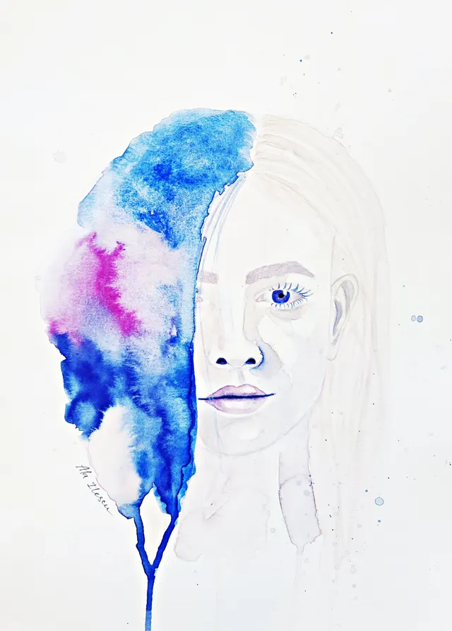 Her tears washed her face