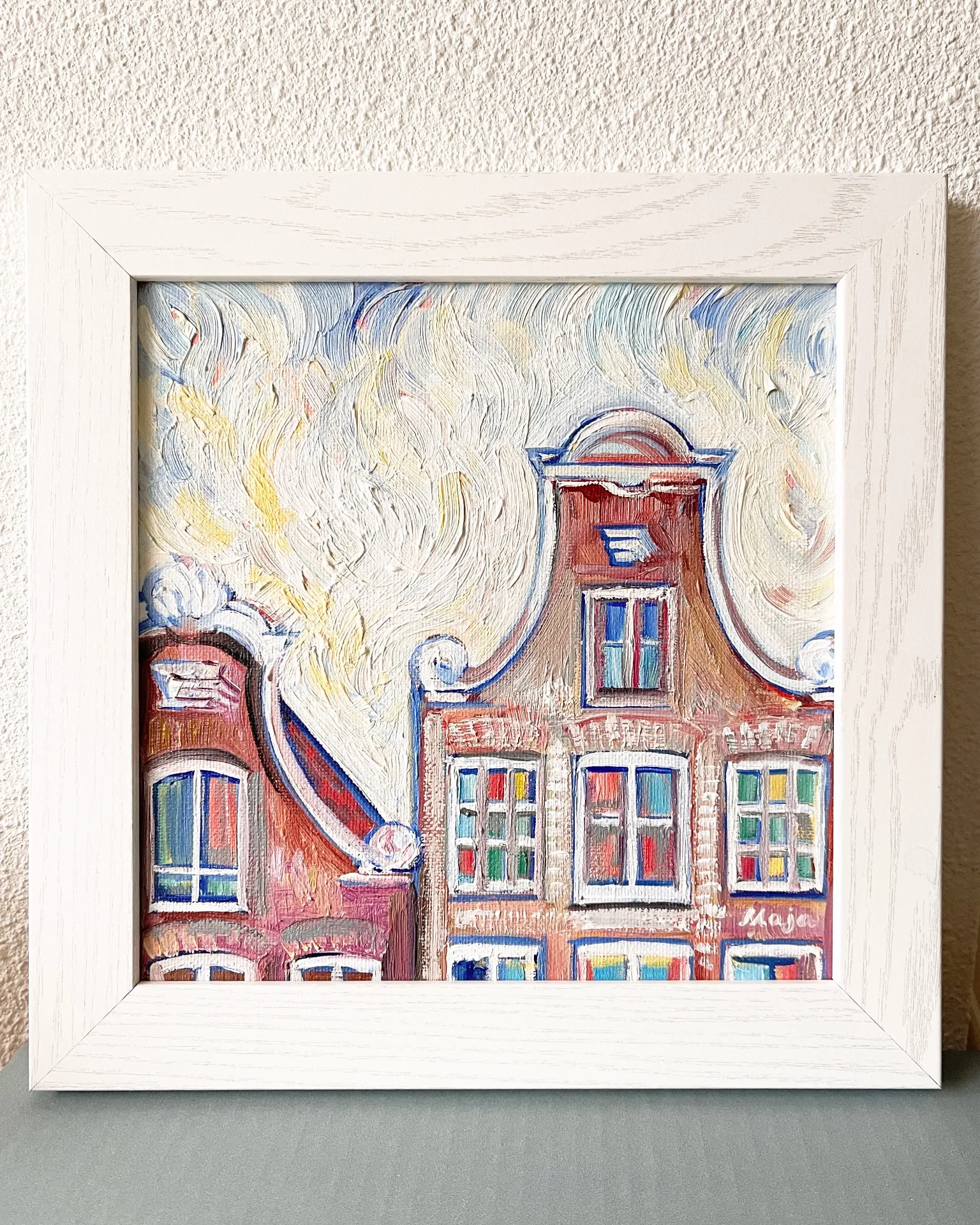 Amsterdam gables · 2022 · 20×20 cm