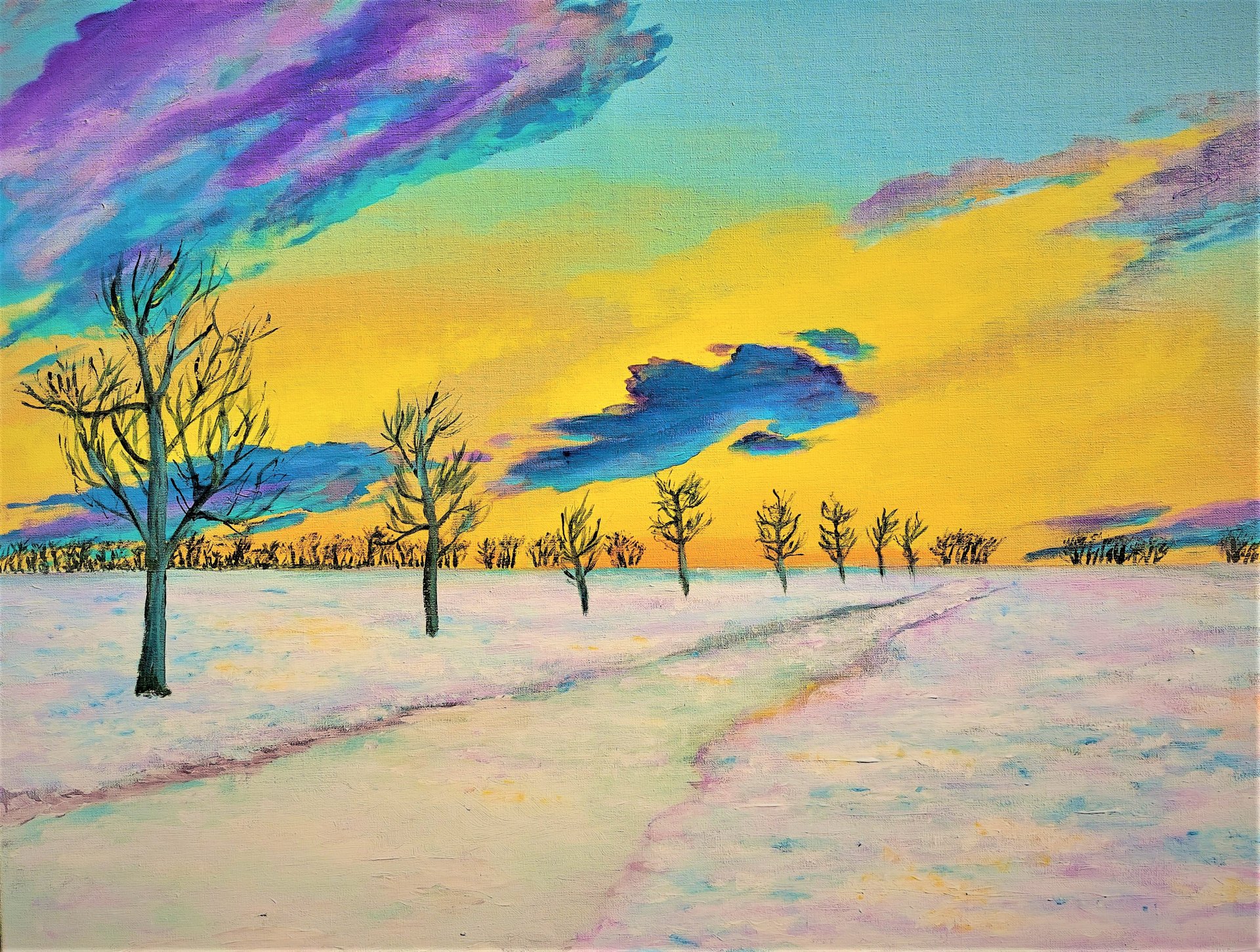 Zonsopgang in de winter (II)