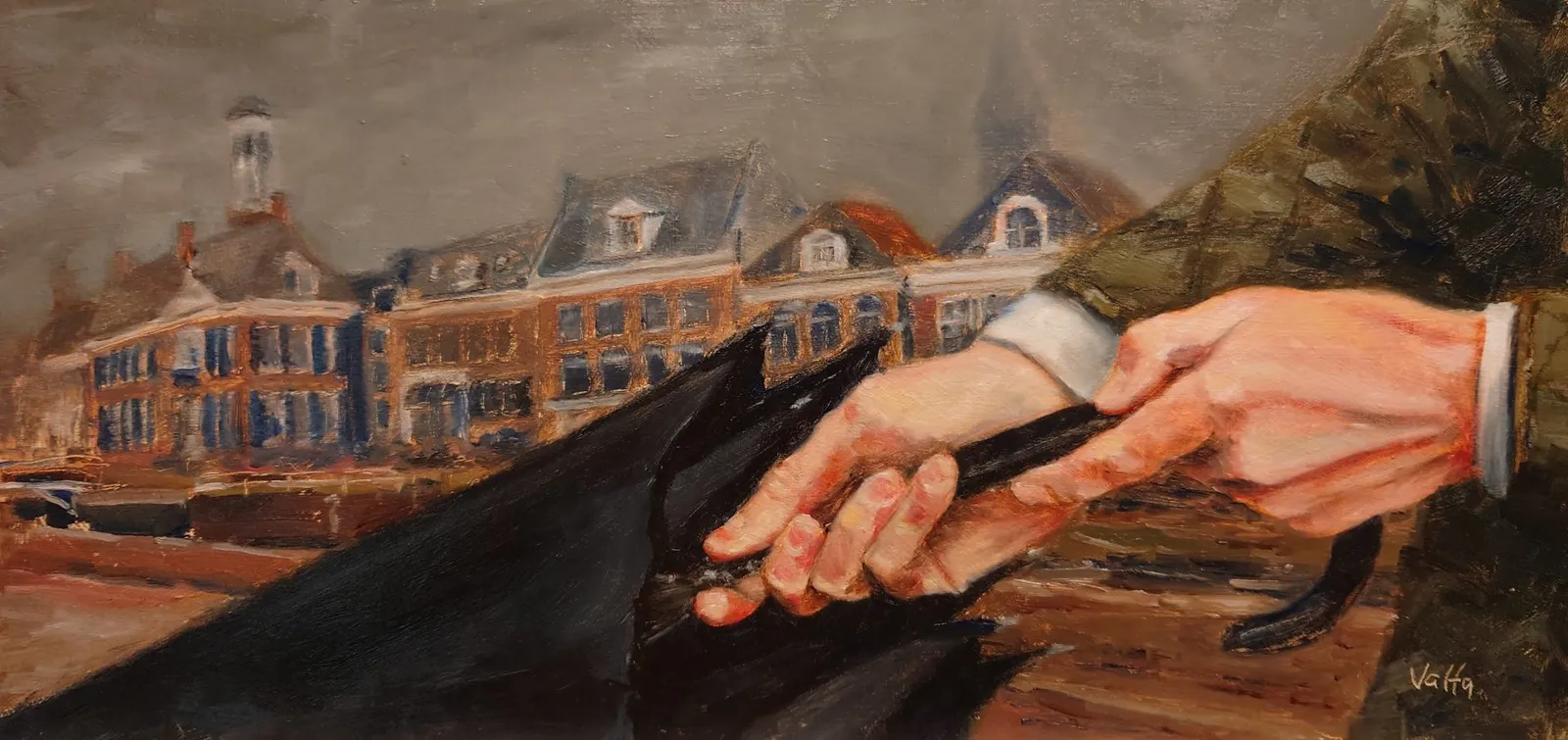Hands' Private Life. Rainy Day · 2023 · 41×20 cm