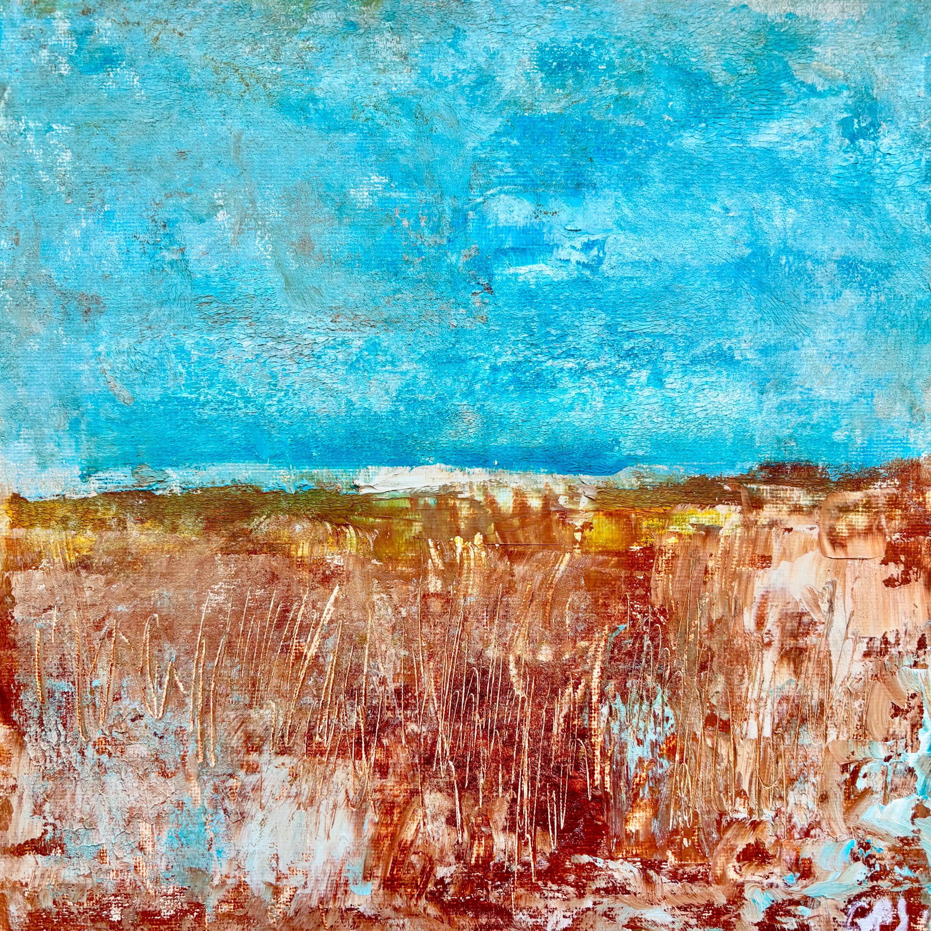 Oil & Coldwax on panel