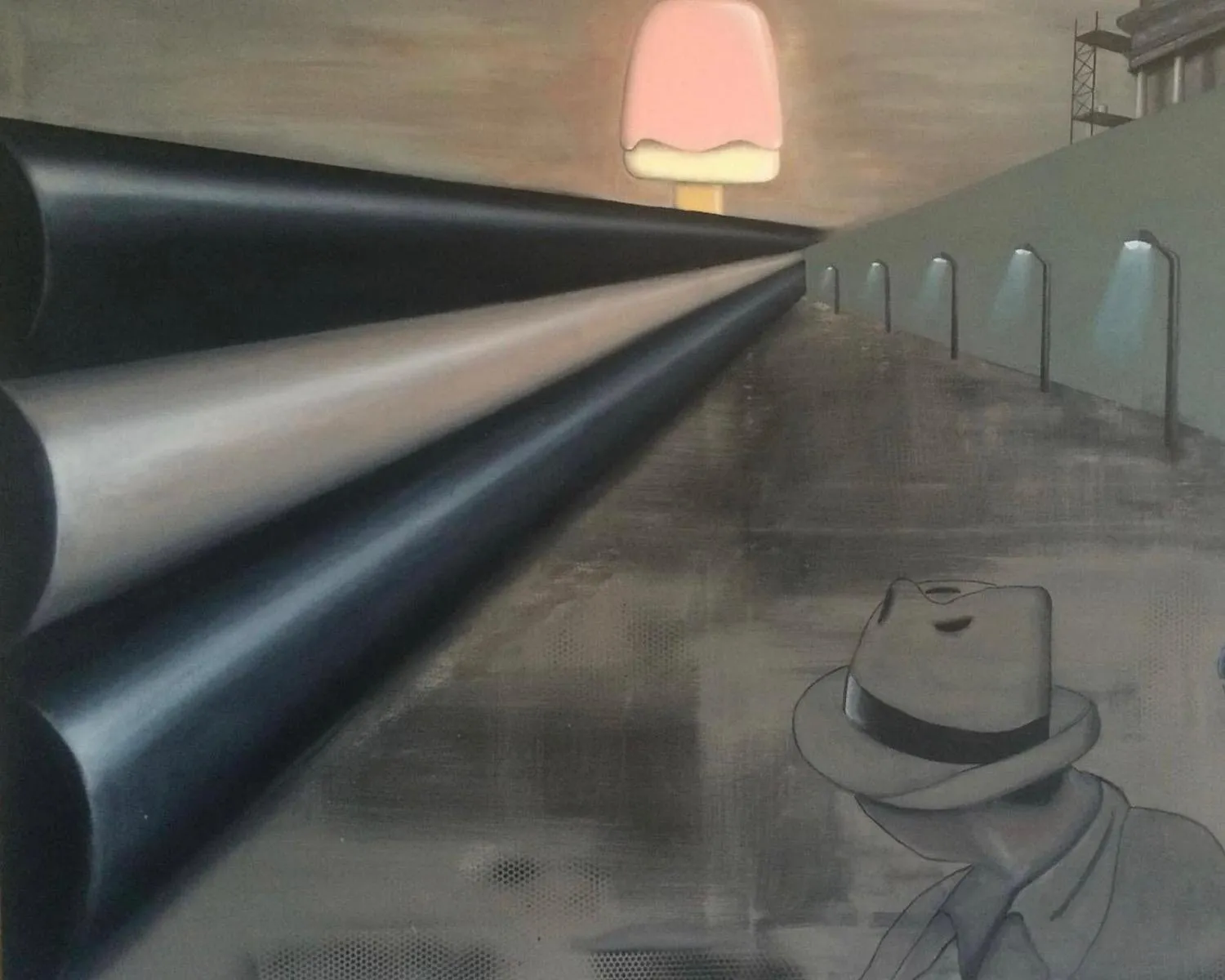 The End of the Tunnel — Robert-Jan Poorter, oil on canvas — 2