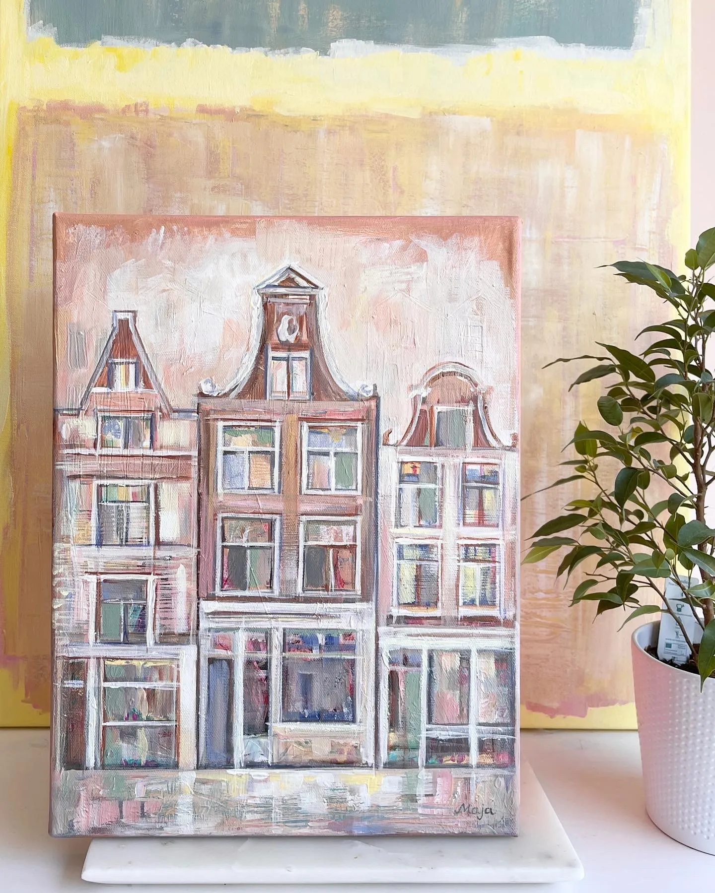 Amsterdam view VIII — MAJA, acrylic on canvas — 2