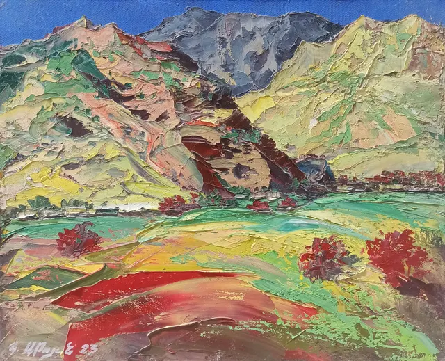 Colorful Landscape and Mountains