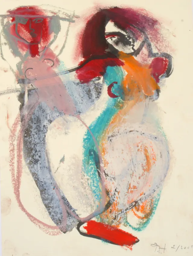 Oil ink on paper