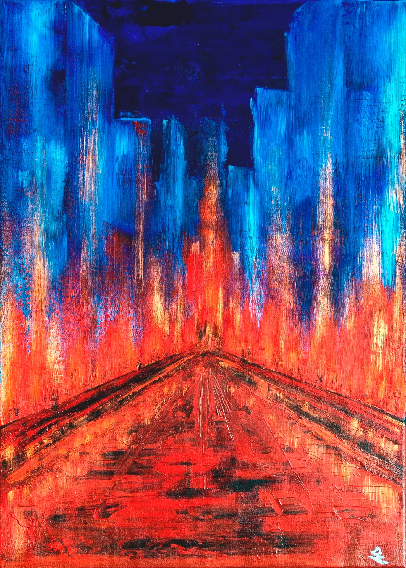 Abstract City #2 - Red Lights