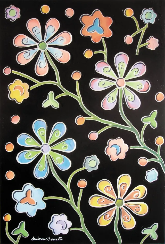 Fiori in nero