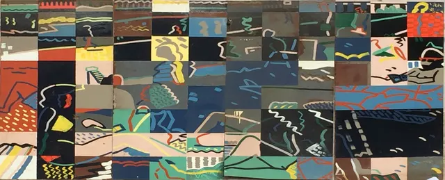 Metal Beach Mural