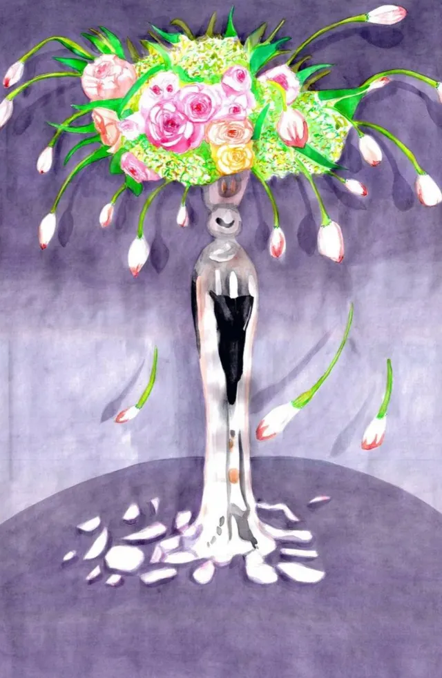 Painting Original Elegant , 折扣畫圖片