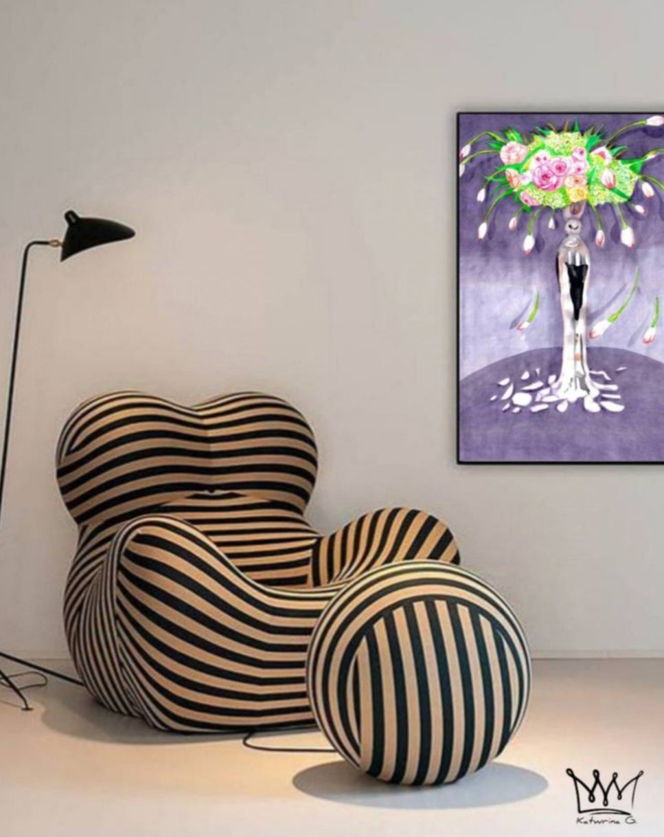 Painting Original Elegant , 折扣畫圖片