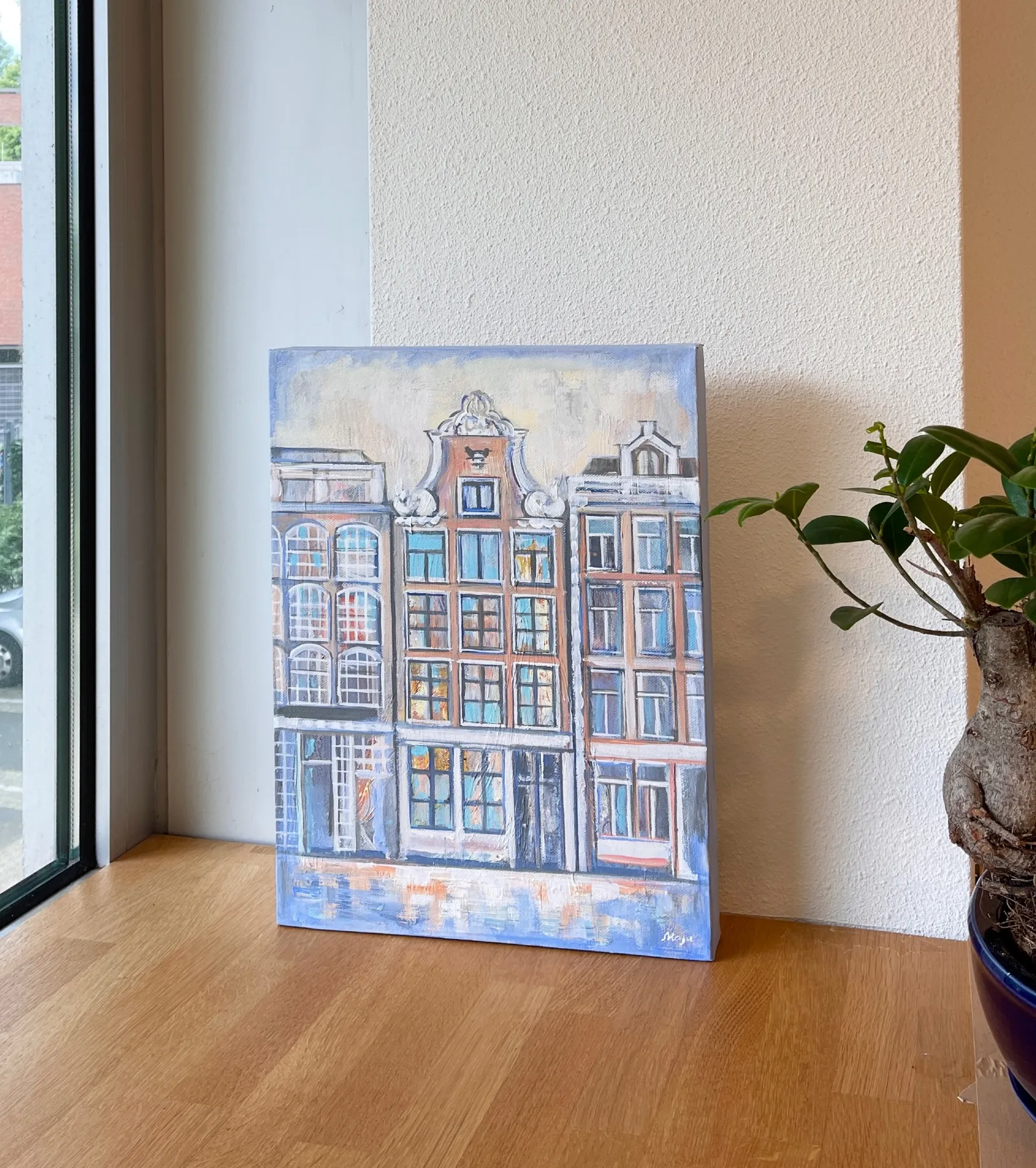 Amsterdam view XIII — MAJA, acrylic on canvas — 2