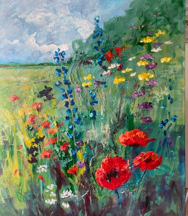 Tuin met bloemen