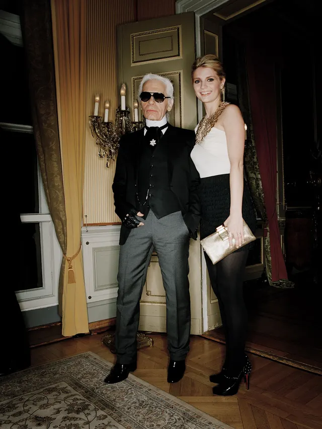 Karl Lagerfeld & Mischa Barton