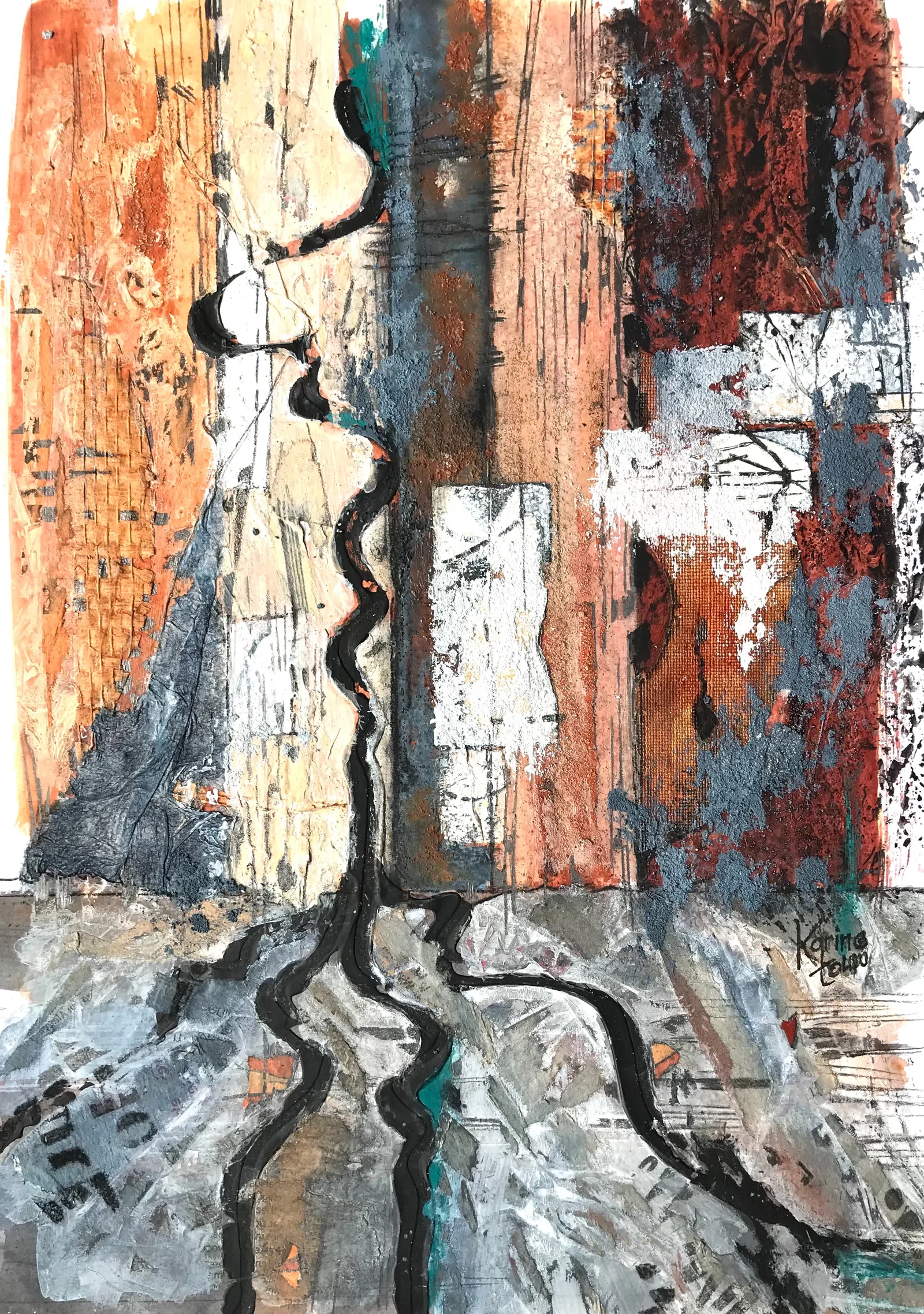 Wall 2 · 2021 · 50×40 cm