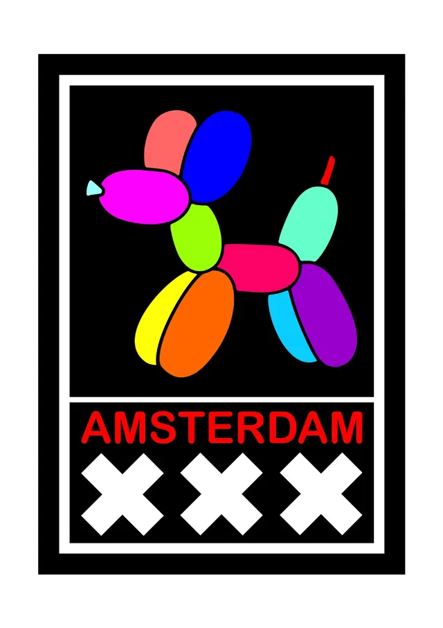 Jeff Koons "Balloon Dog" meets Amsterdam