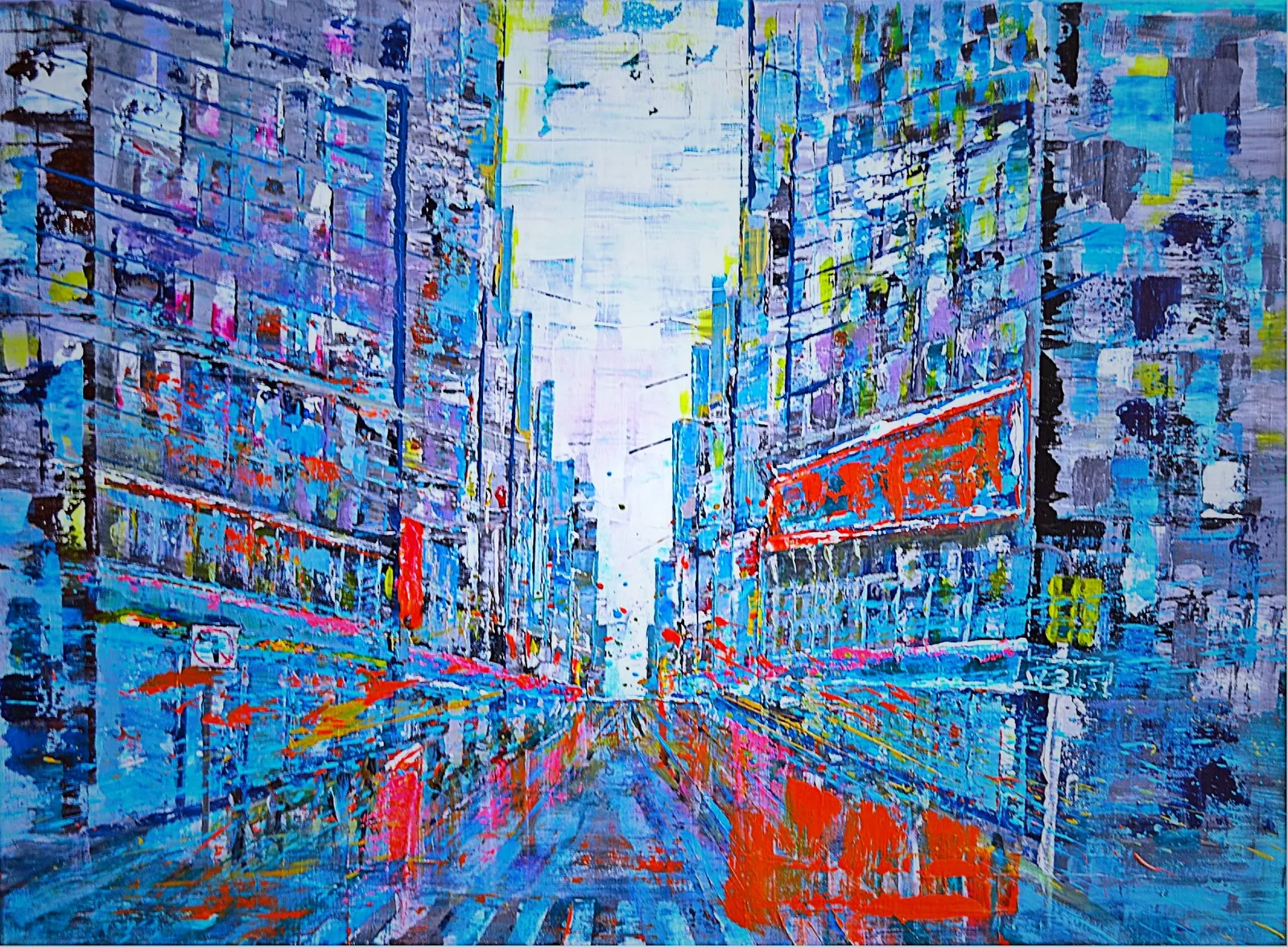 New York in Blue III · 2023 · 81×61 cm
